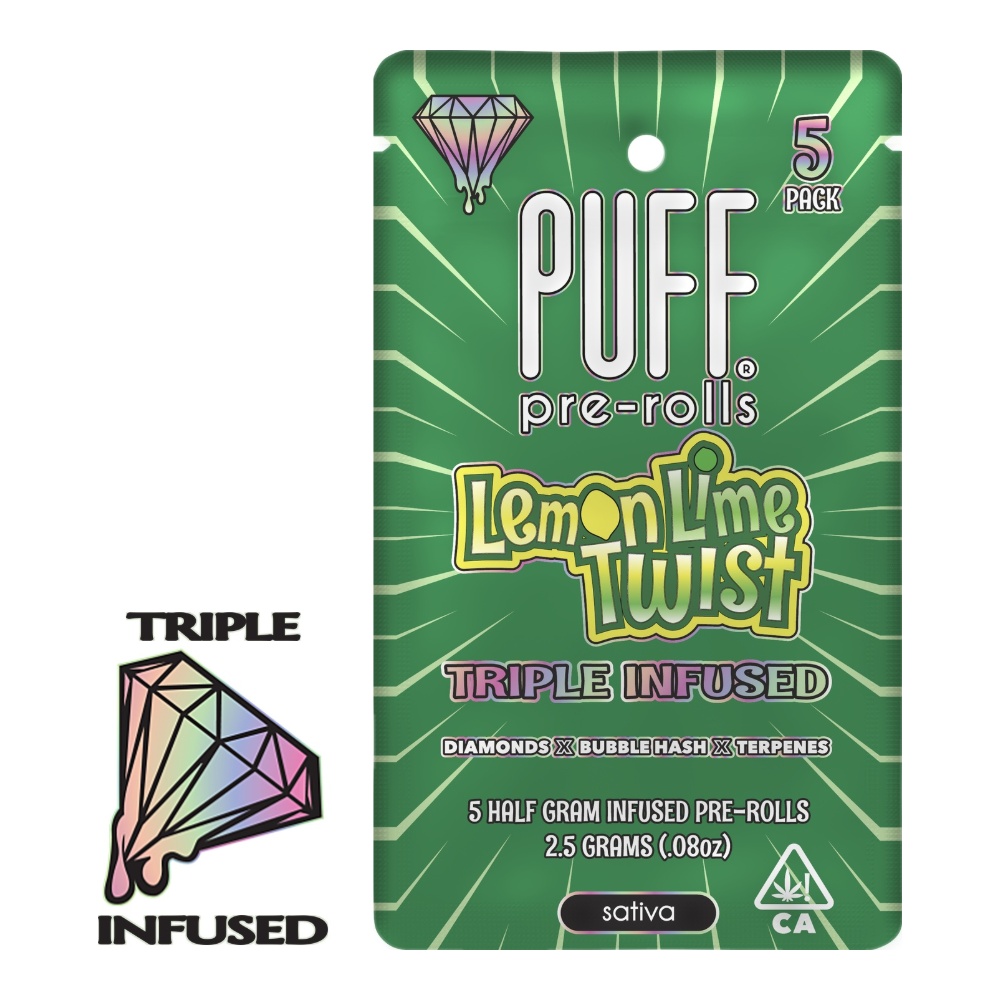 5PK- 0.5G- LEMON LIME TWIST- DIAMOND INFUSED