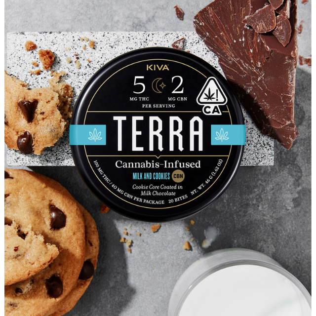 Terra - 20CT- MILK AND COOKIES-5:2 THC:CBN-MILK CHOCOLATE COOKIE BITES