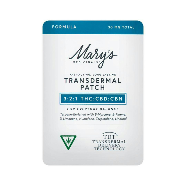 Mary's medicinals - SINGLE PATCH- 3:2:1 THC:CBD:CBN