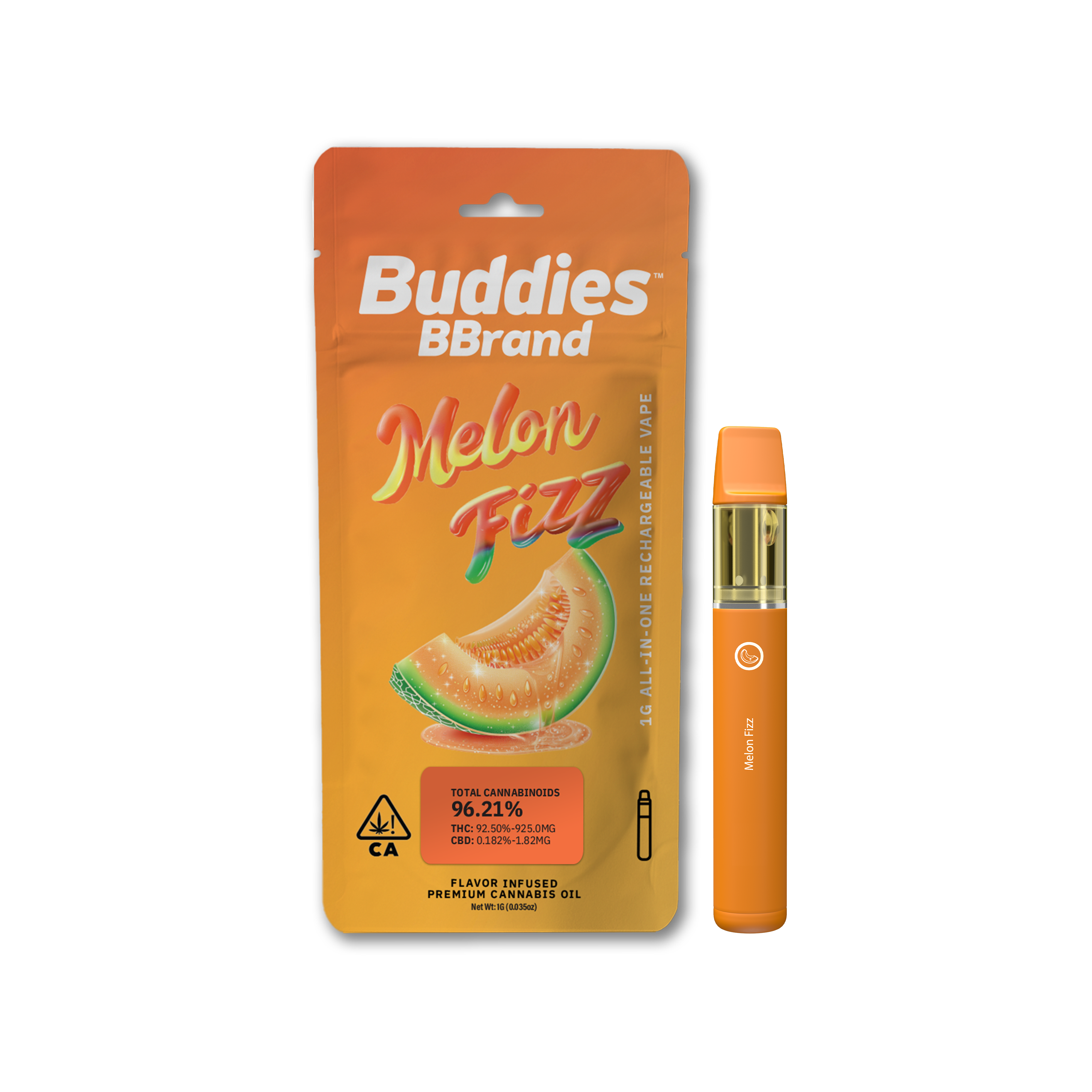 Bbrand - 1G- MELON FIZZ- DISPOSABLE