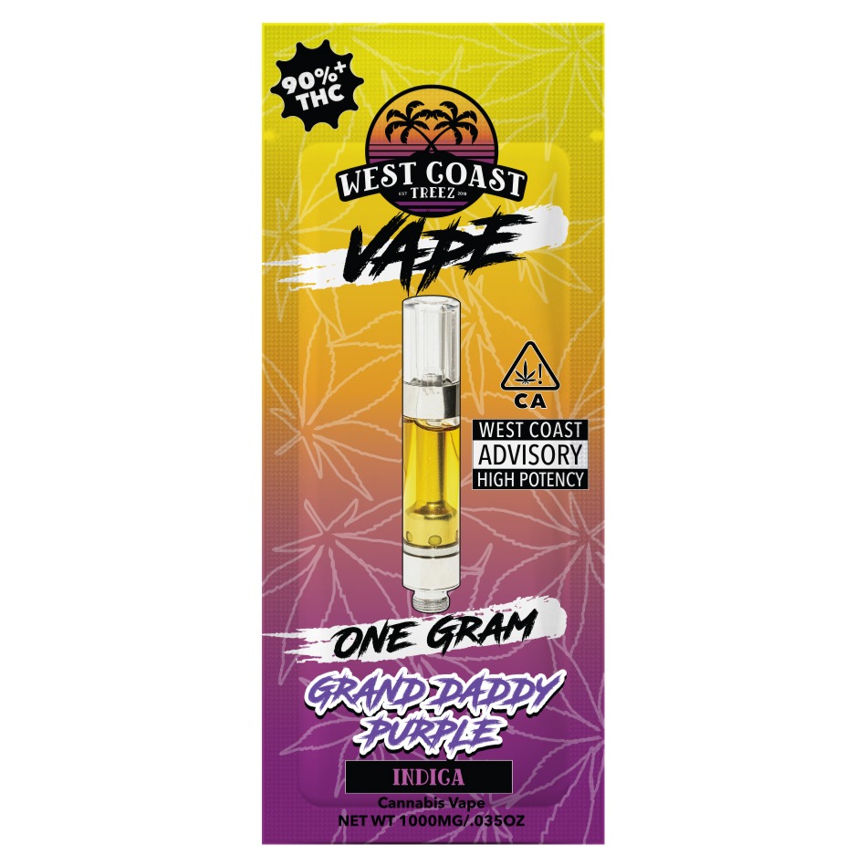 1G- GRAND DADDY PURPLE- INDICA- CARTRIDGE