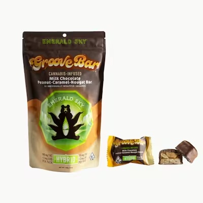 10CT- GROOVE BAR- PEANUT CARAMEL NOUGAT