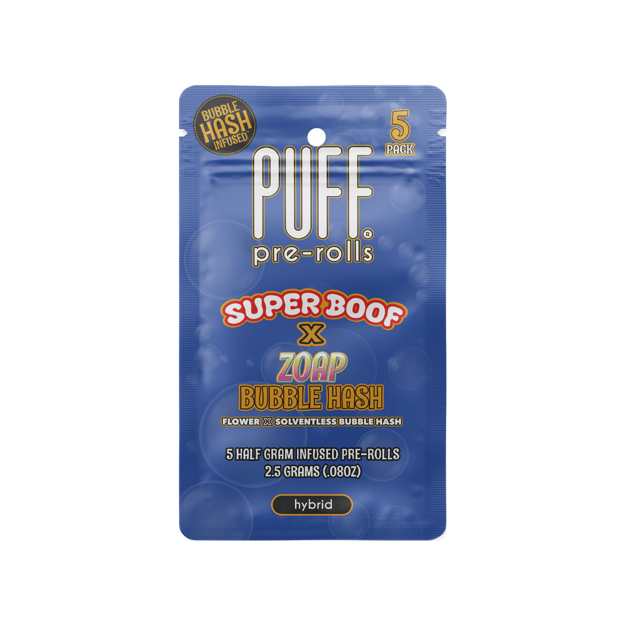 Puff - 5PK- 0.5G- SUPER BOOF X ZOAP- HASH INFUSED Main Image