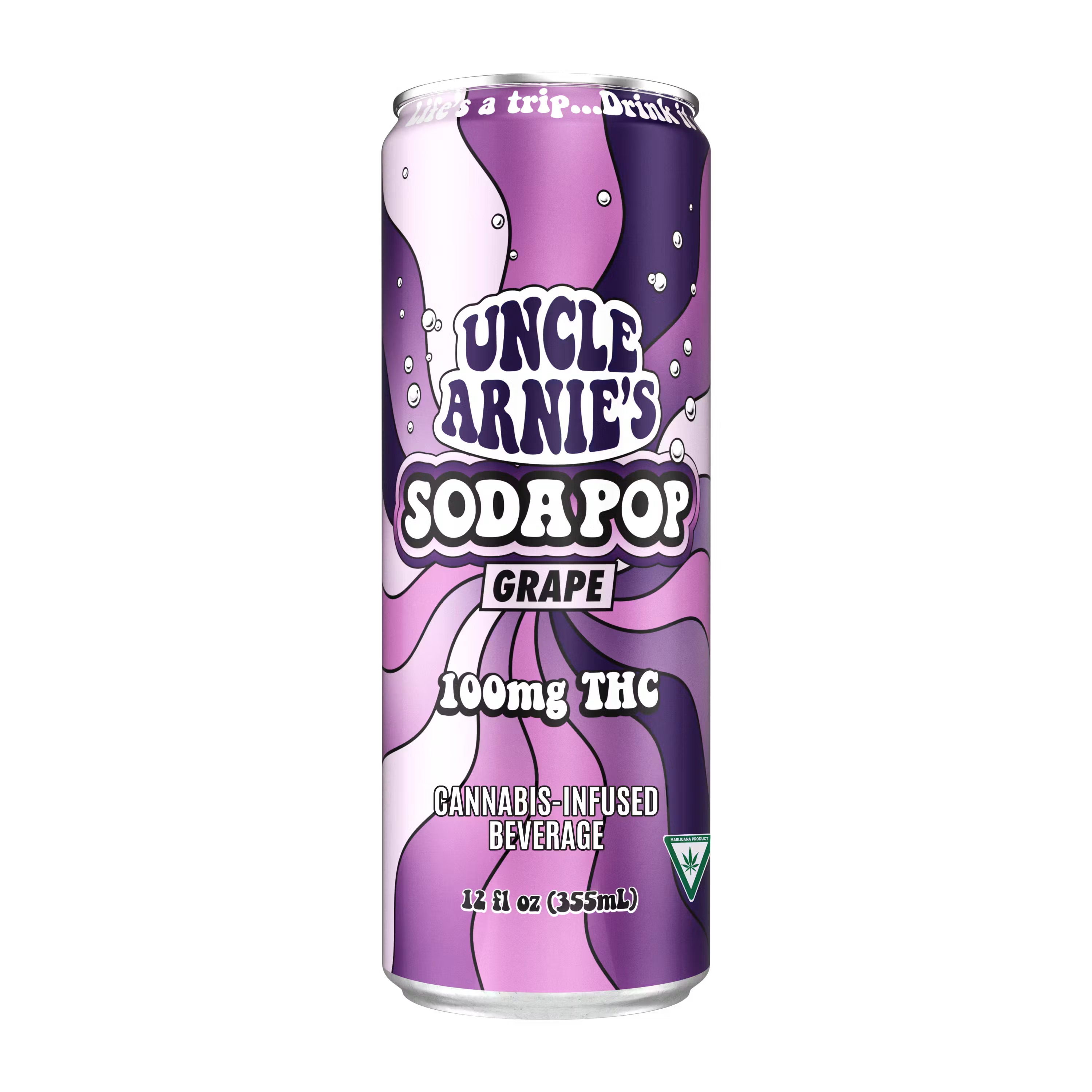 12 FLOZ- 100MG- GRAPE- SODA POP