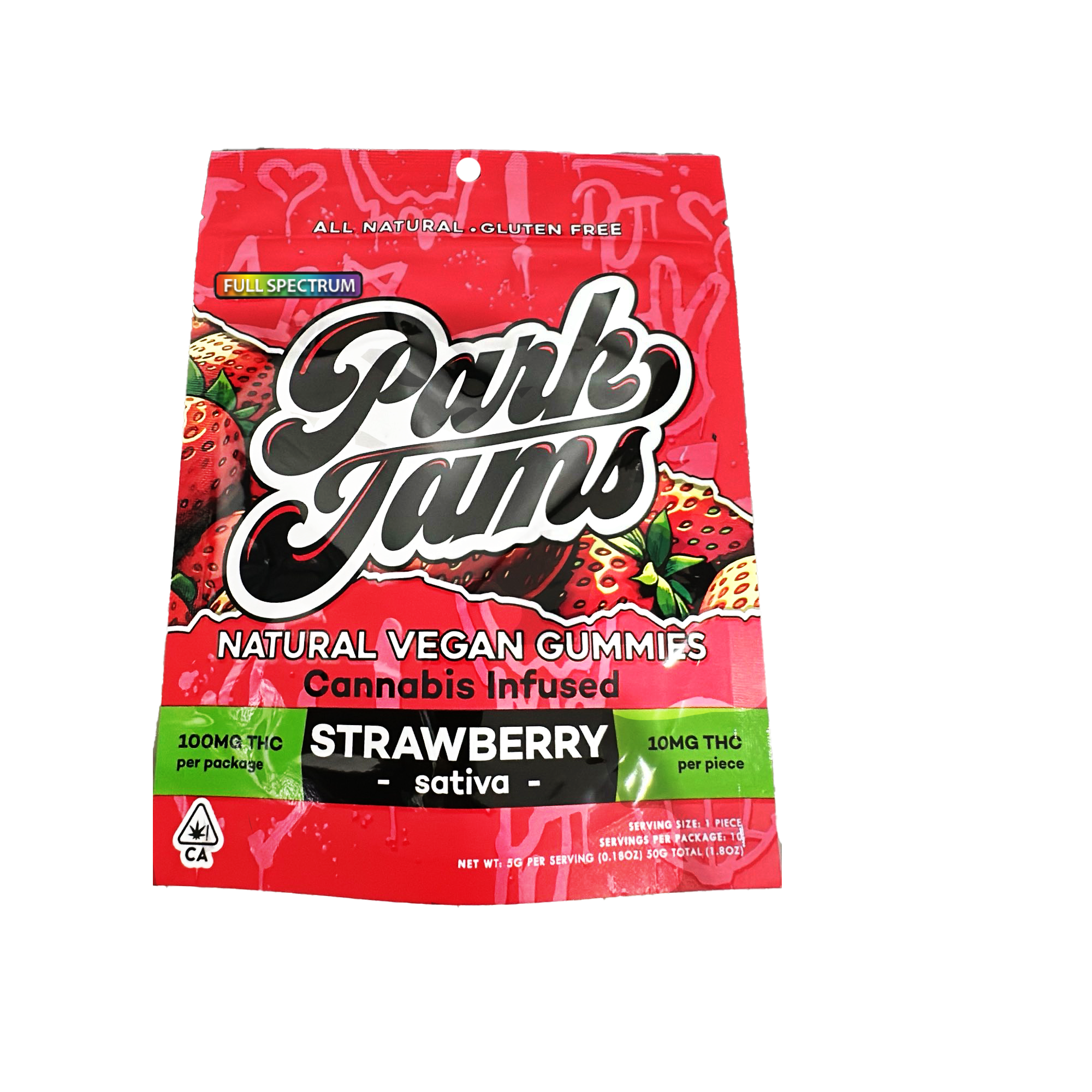 Park jams - 10CT- STRAWBERRY- FULL SPECTRUM- GUMMIES