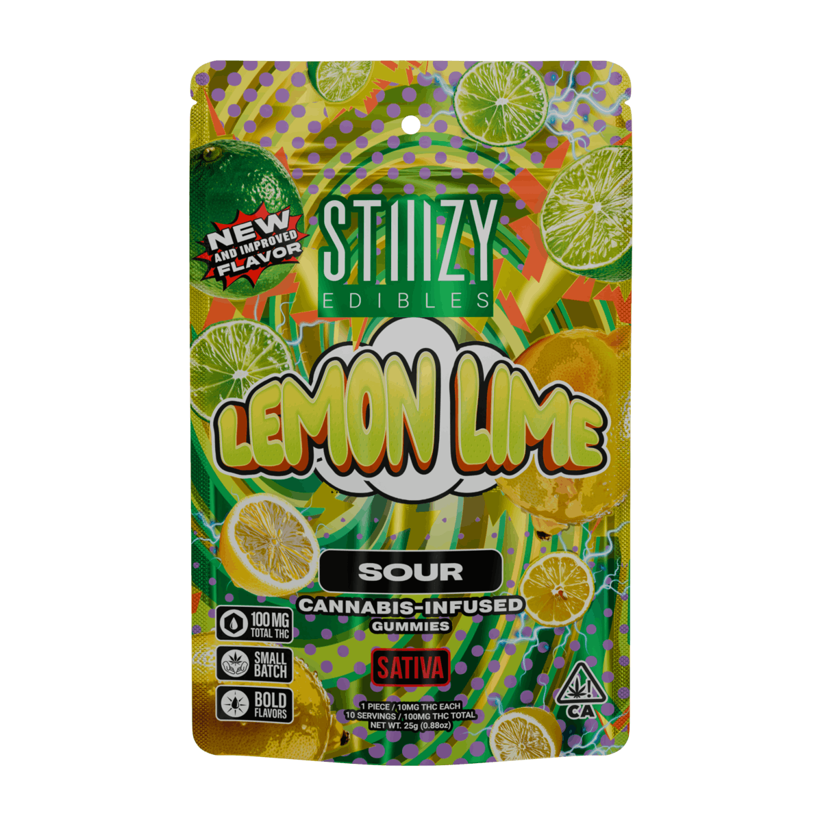 Stiiizy - 10CT- SOUR LEMON LIME- GUMMIES Main Image