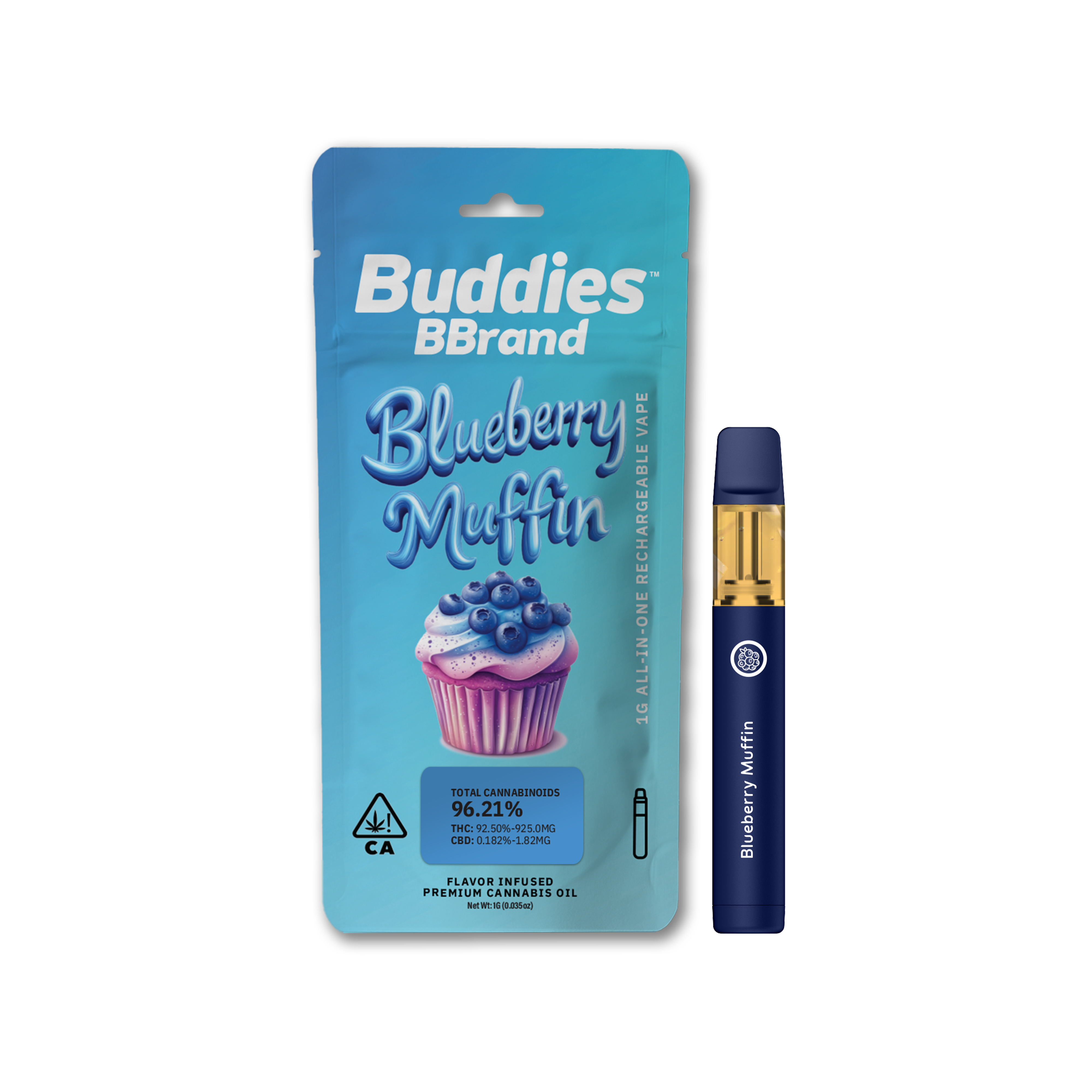 1G- BLUEBERRY MUFFIN- FLAVOR INFUSED- DISPOSABLE