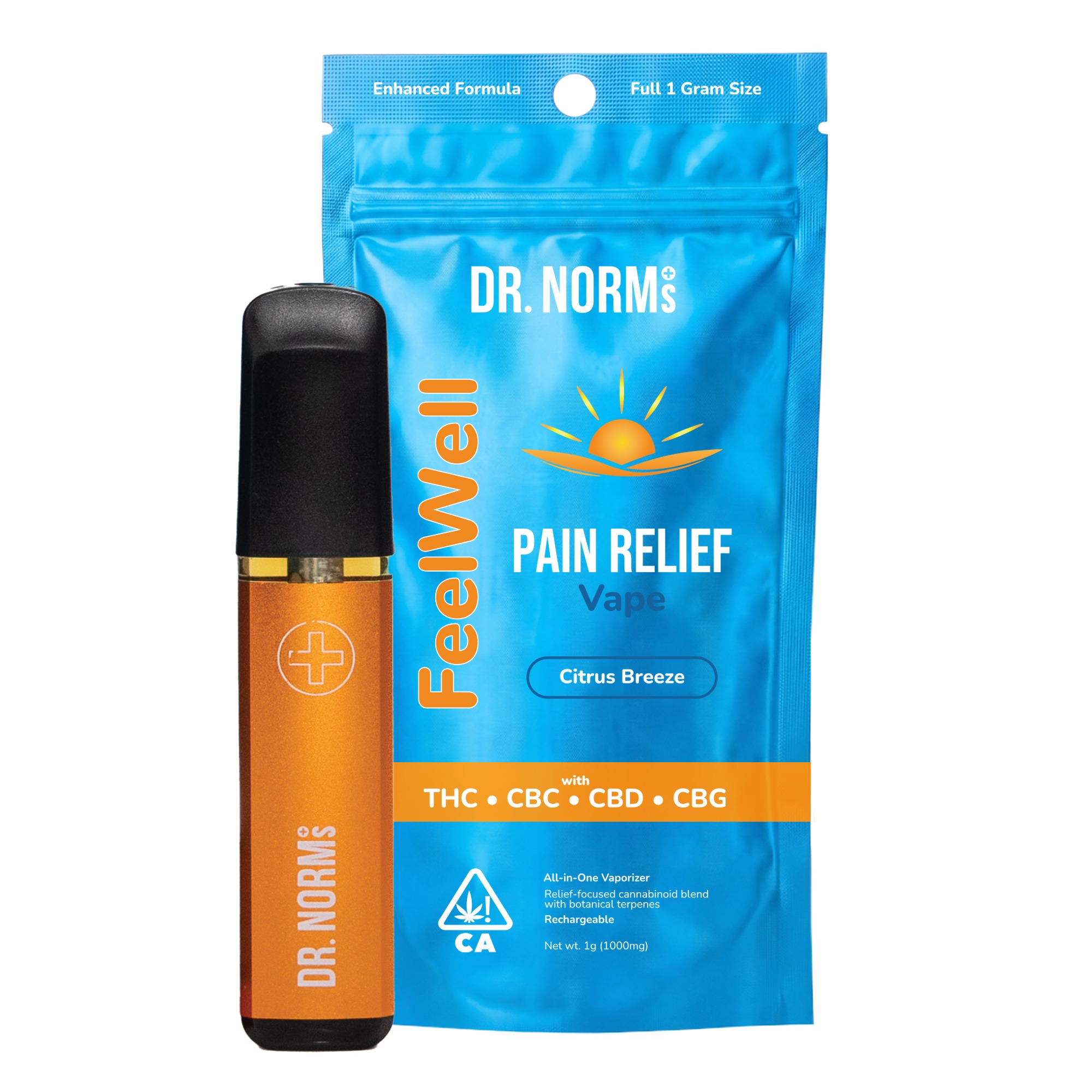 1G- FEEL WELL CITRUS BREEZE- PAIN RELIEF- DISPOSABLE