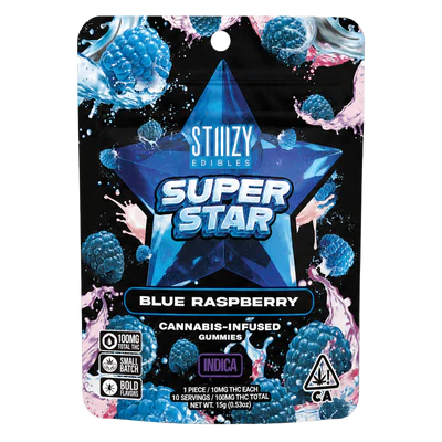Stiiizy - 1CT- BLUE RASPBERRY- SUPER STAR- GUMMY Main Image