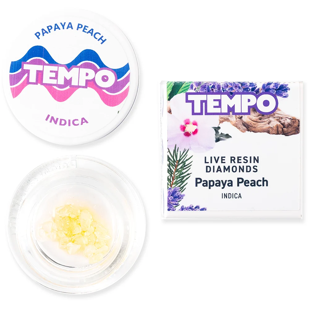 1G- PAPAYA PEACH- LIVE RESIN DIAMONDS