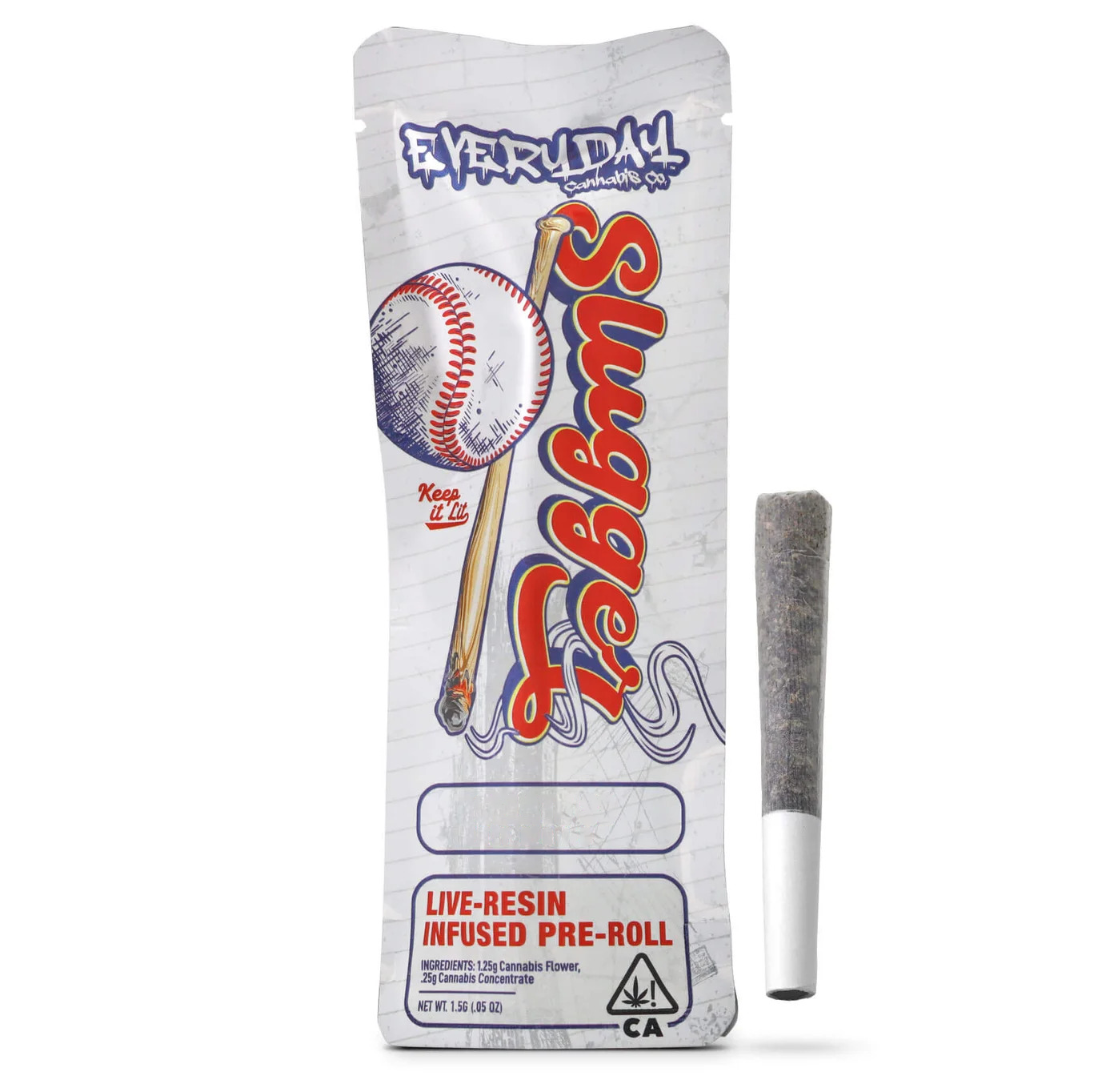 Everyday slugger - 1.5G- BISCOTTI SHERBET- LIVE RESIN INFUSED- SLUGGERZ