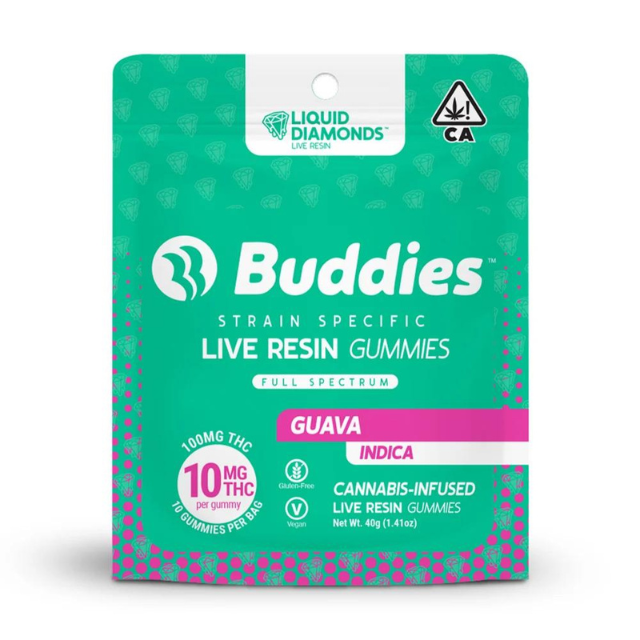 10CT- GUAVA- LIVE RESIN GUMMIES
