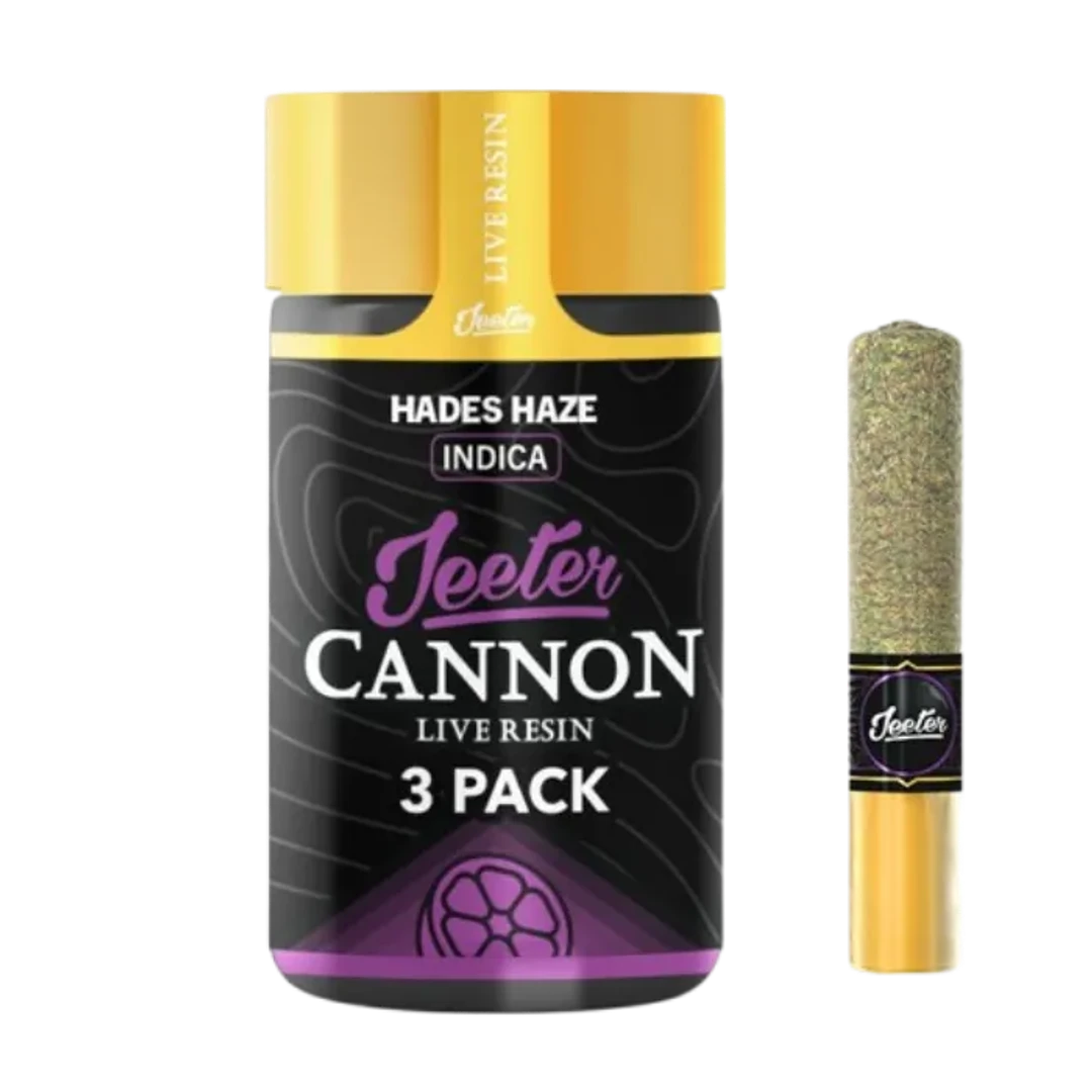 3PK- 0.5G- HADES HAZE- LIVE RESIN INFUSED- CANNONS