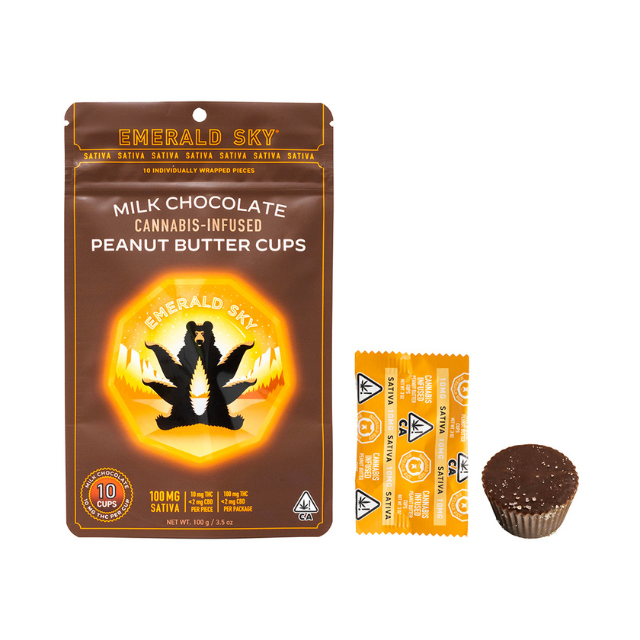 10CT- SATIVA- PEANUT BUTTER CUPS