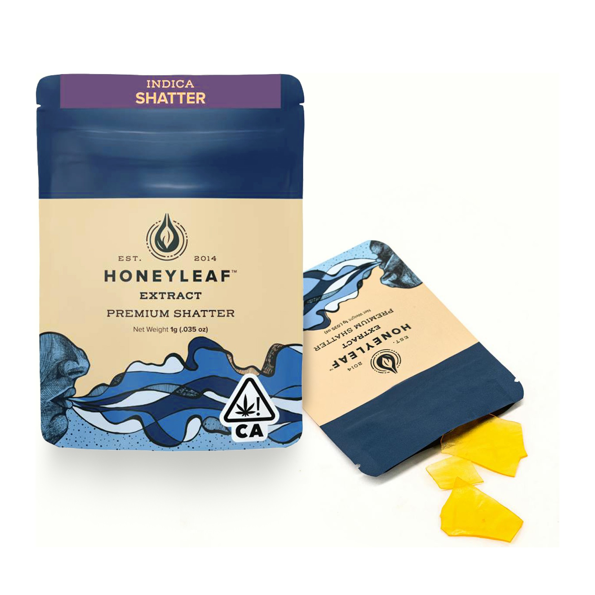 Honeyleaf - 1G- BLUEBERRY ACAI- PREMIUM SHATTER Main Image