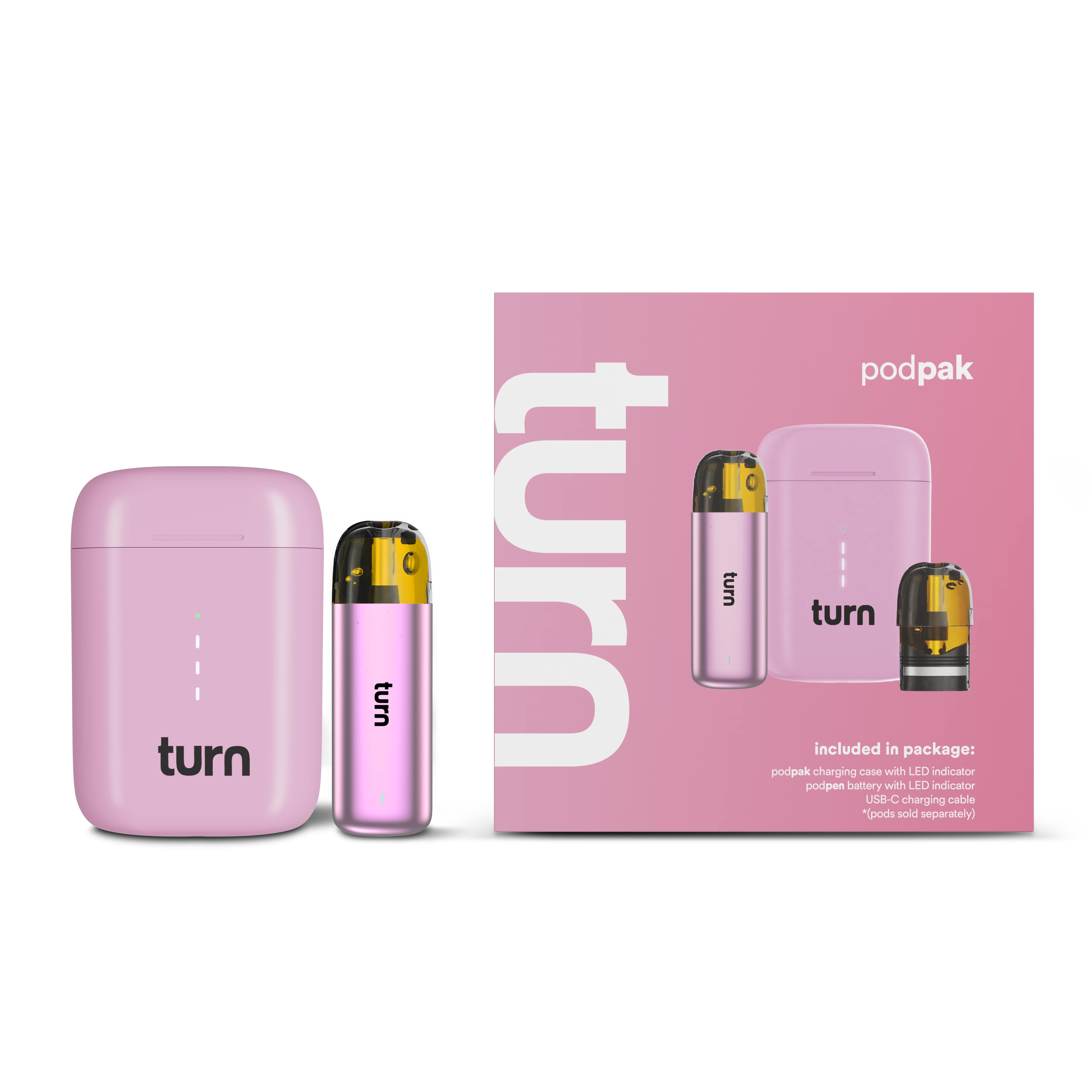 TURN- PODPAK- ROSE PINK BATTERY