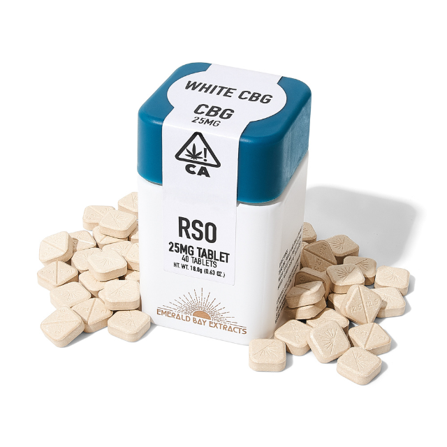 40CT- WHITE CBG- RSO- TABLET