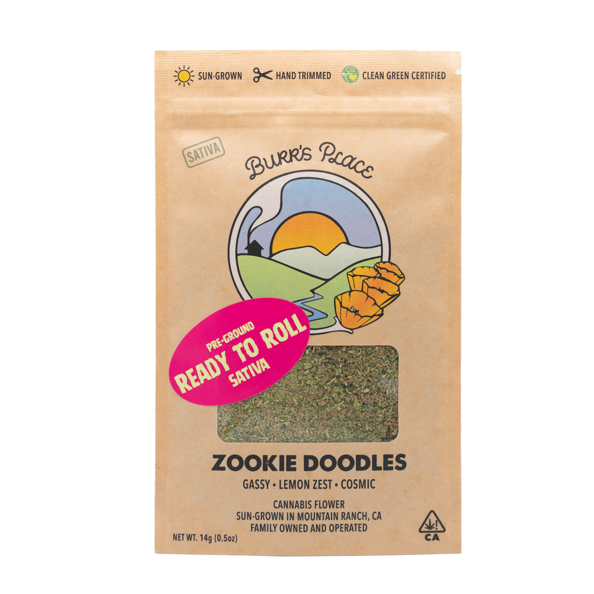 Burr's place - 1/2 OZ- ZOOKIE DOODLES- SHAKE- SUN GROWN Main Image