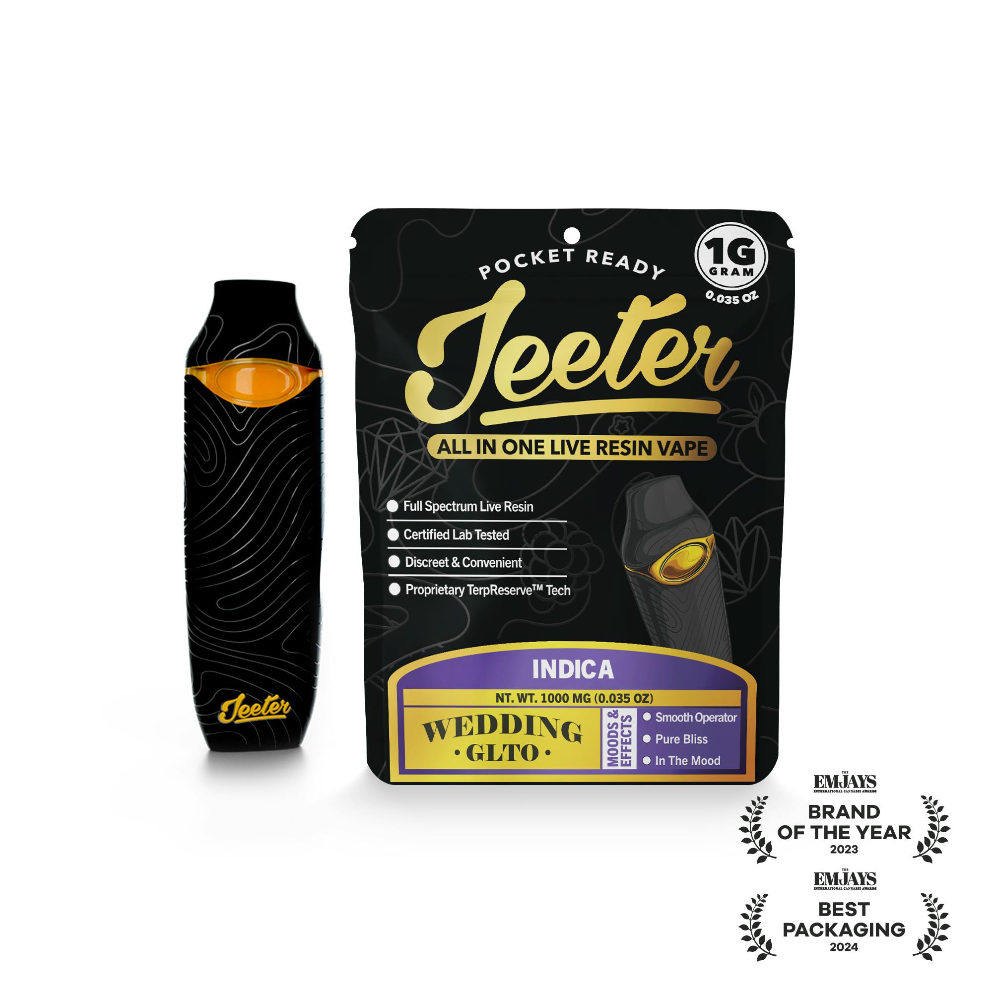 1G- WEDDING CAKE *GLTO* - LIVE RESIN- DISPOSABLE