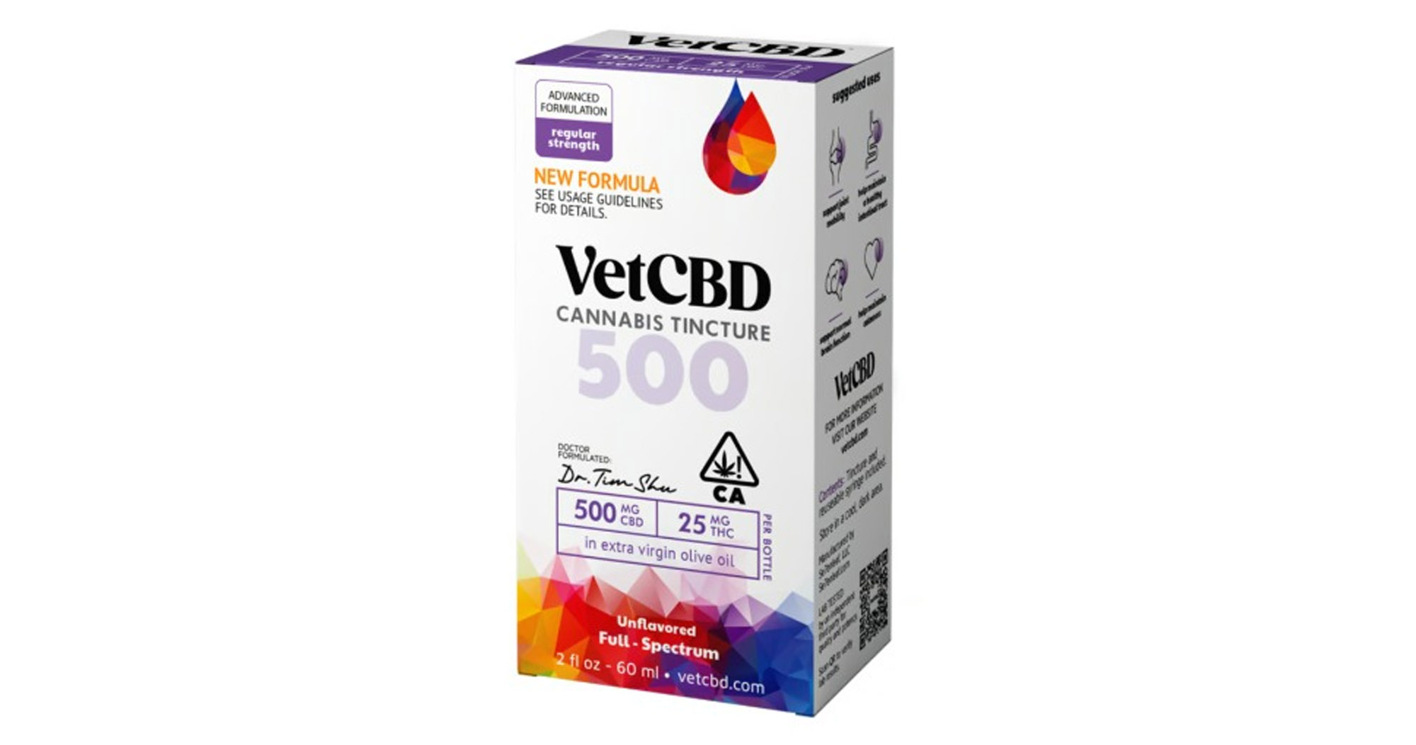 60ML- 500MG CBD- 25MG THC- REGULAR STRENGTH