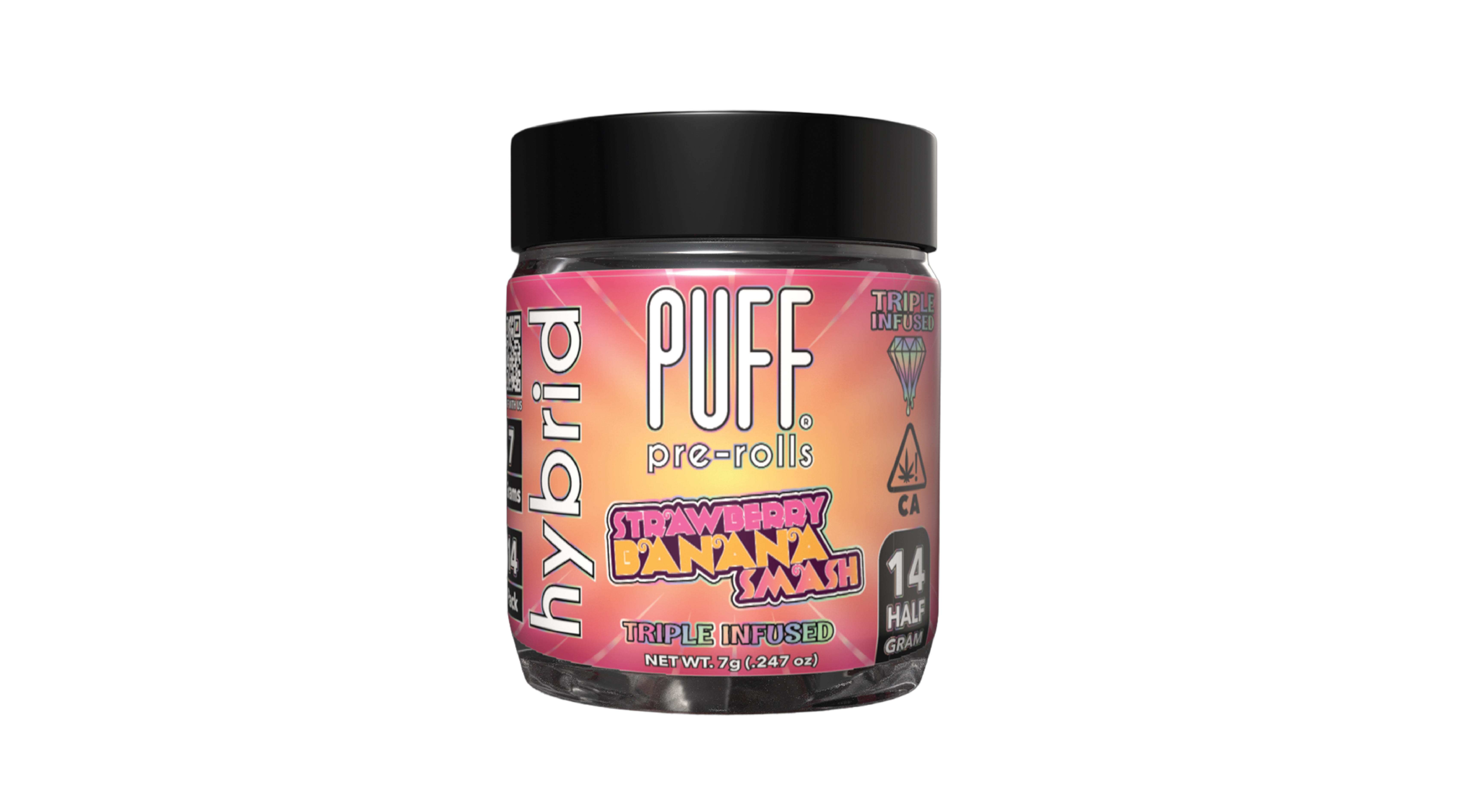14PK- 0.5G- STRAWBERRY BANANA SMASH- TRIPLE INFUSED