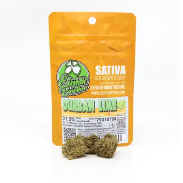 1/8 OZ- DURBAN LIME- SUN GROWN