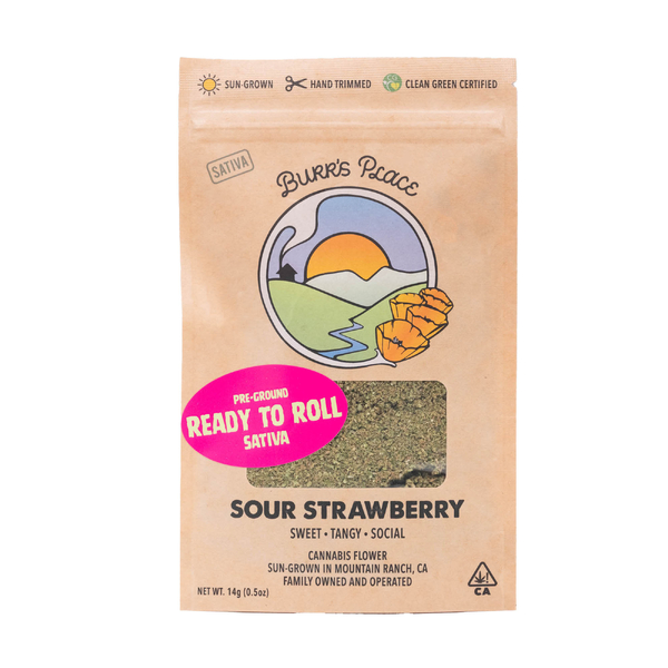 1/2 OZ- SOUR STRAWBERRY- SHAKE- SUN GROWN