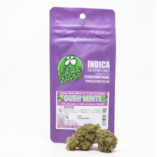Eighth brother - 1/4 OZ- GUSH MINTS- SUN GROWN Main Image