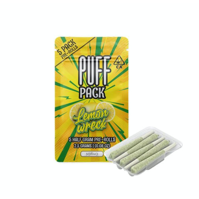 5PK- 0.5G- LEMONWRECK- PRE ROLLS