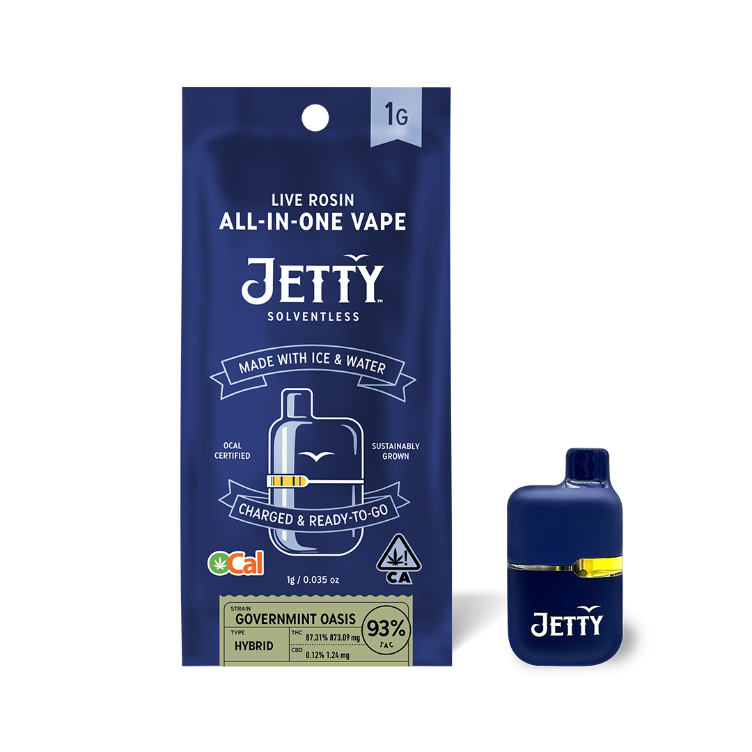 1G- GOVERMINT OASIS- OCAL SOLVENTLESS- MINI TANK- DISPOSABLE