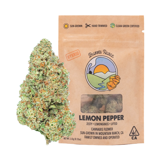 Burr's place - 1/8 OZ- LEMON PEPPER- SUN GROWN Main Image