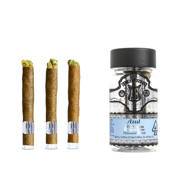 Albert einstone - 3PK- 0.85G- EL BLUNTITO- SILVER AZUL- DIAMOND INFUSED