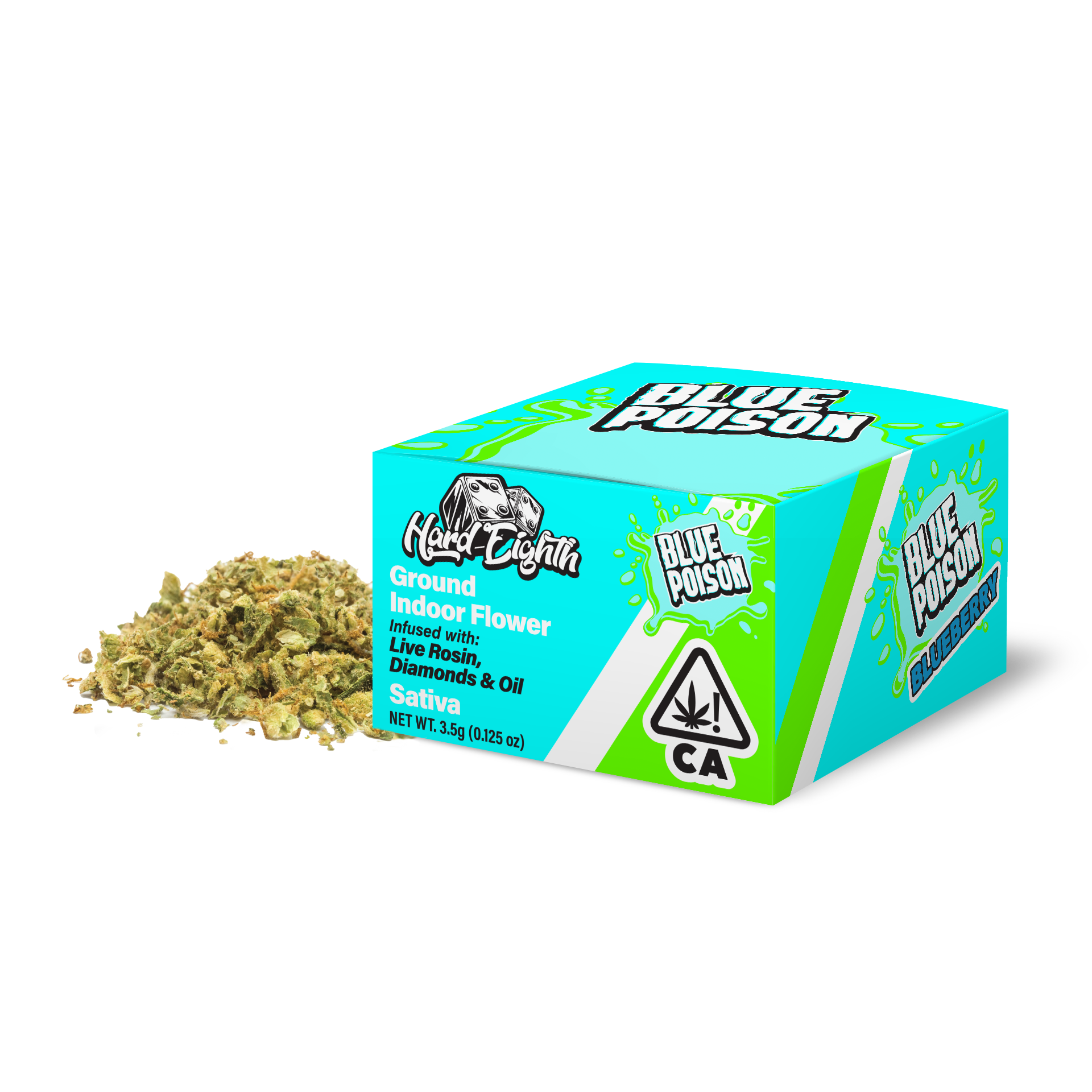 1/8 OZ- BLUE POISON- INFUSED- SHAKE