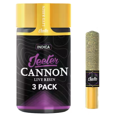 Jeeter - 3PK- 0.5G- GODFATHER OG- LIVE RESIN INFUSED- CANNONS Main Image