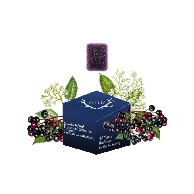 Wyld - 10CT- ELDERBERRY 2:1- THC:CBN- GUMMIES