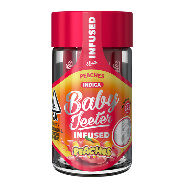 5PK- 0.5G- PEACHES- INFUSED- BABY JEETER
