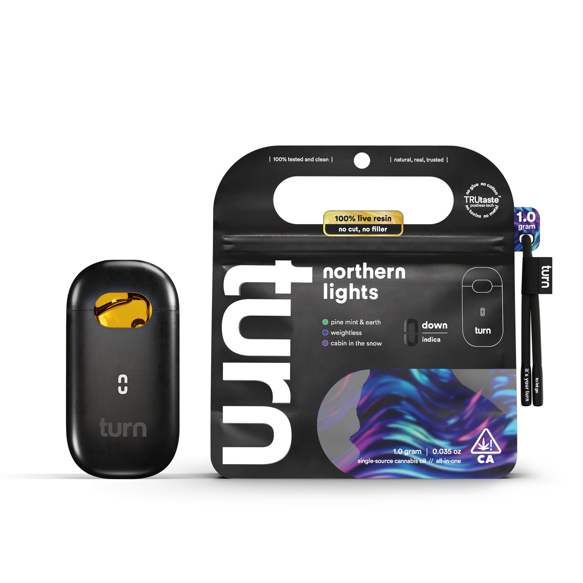 Turn - 1G- NORTHERN LIGHTS- LIVE RESIN- DISPOSABLE Main Image