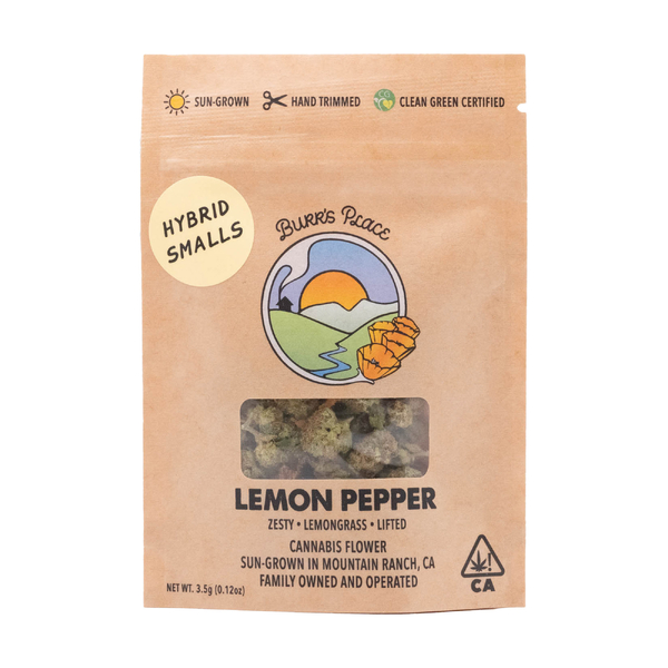 1/8 OZ- LEMON PEPPER- SUN GROWN SMALLS