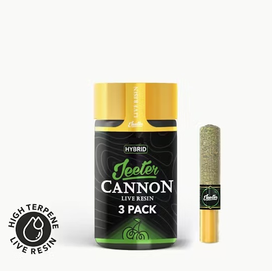 Jeeter - 3PK- ALIEN OG- LIVE RESIN INFUSED- CANNONS Main Image
