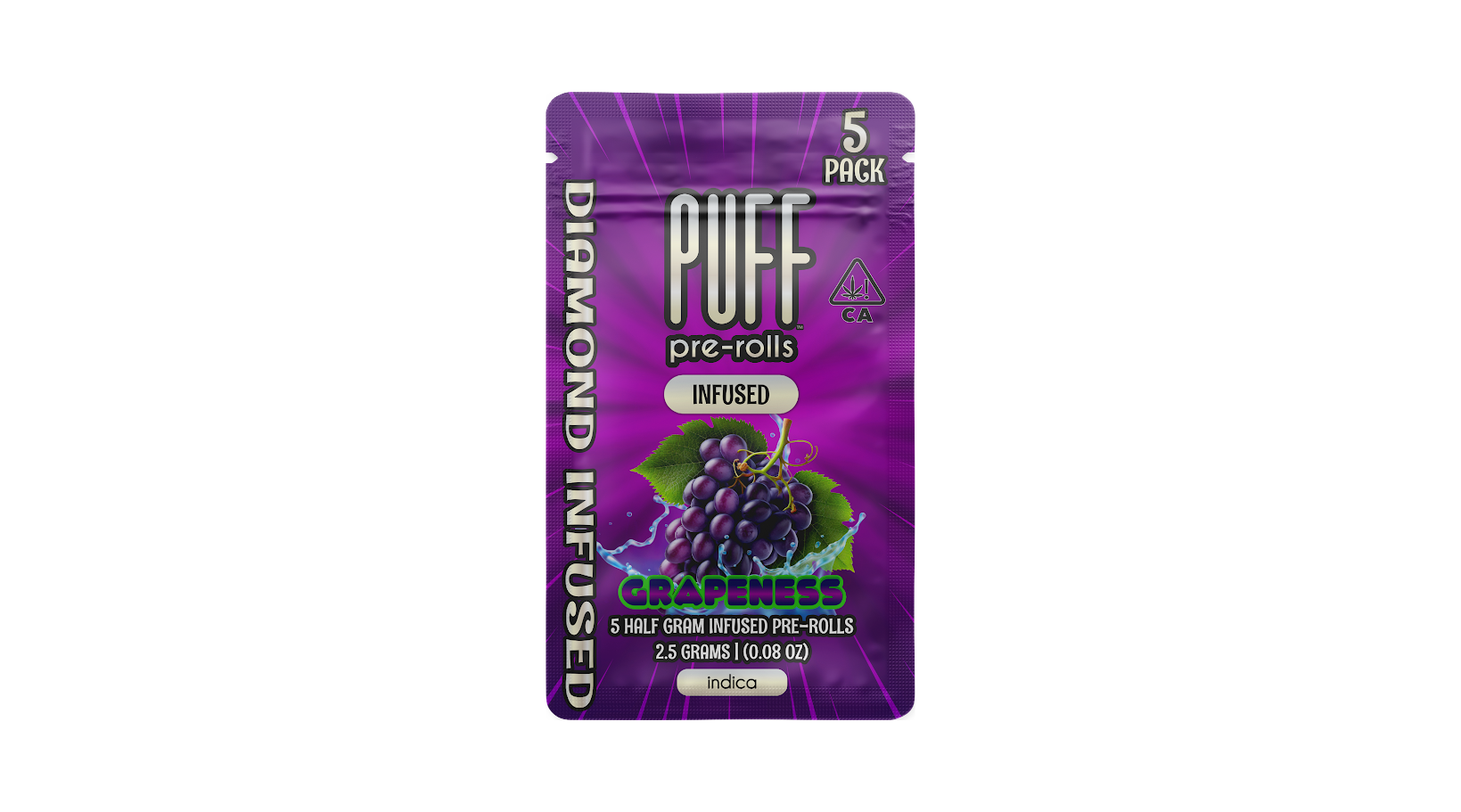 5PK- 0.5G- GRAPENESS- DIAMOND- INFUSED PREROLLS