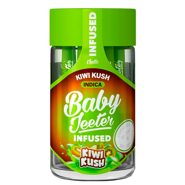 5PK- 0.5G- KIWI KUSH- INFUSED- BABY JEETER