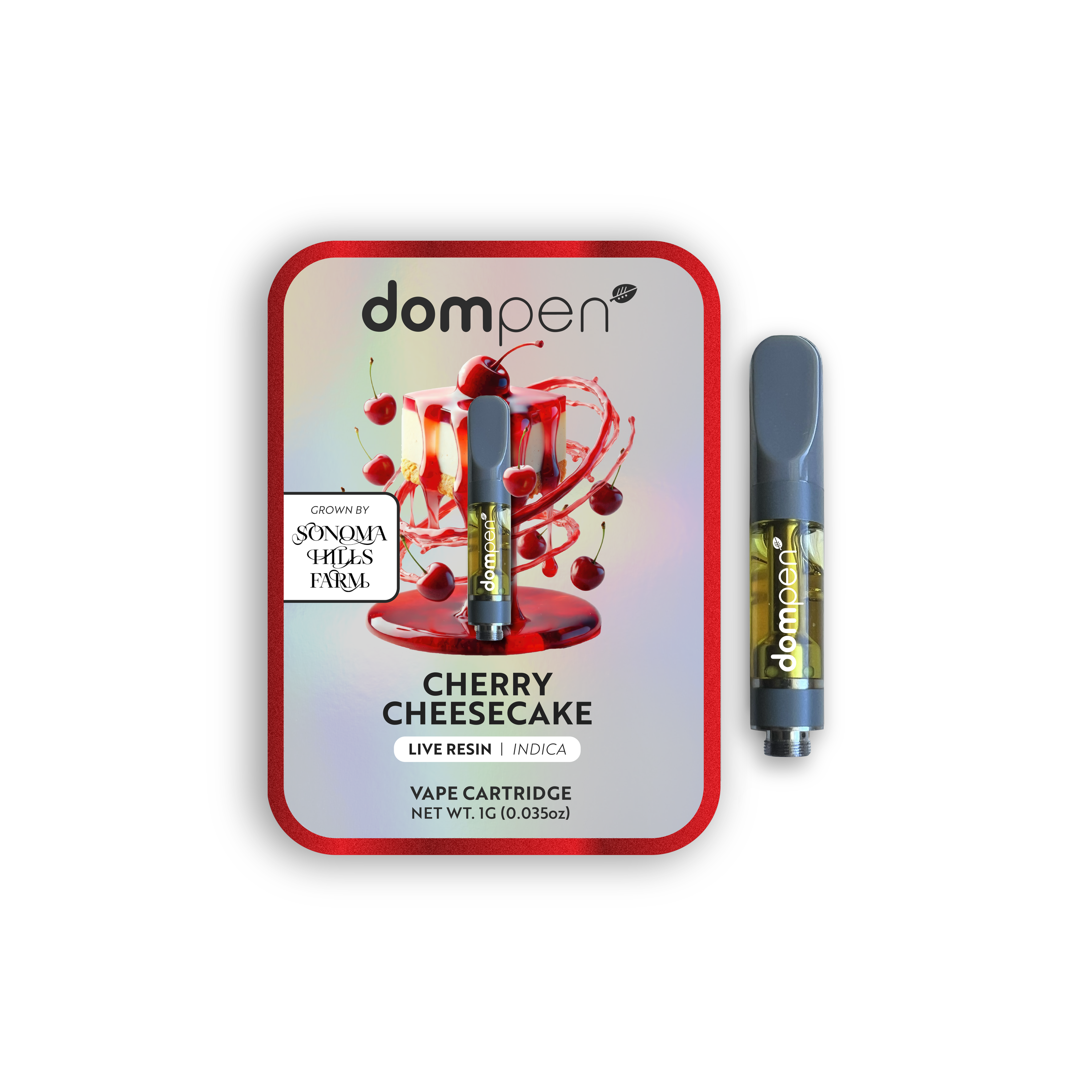 1G- CHERRY CHEESECAKE- LIVE RESIN- CARTRIDGE