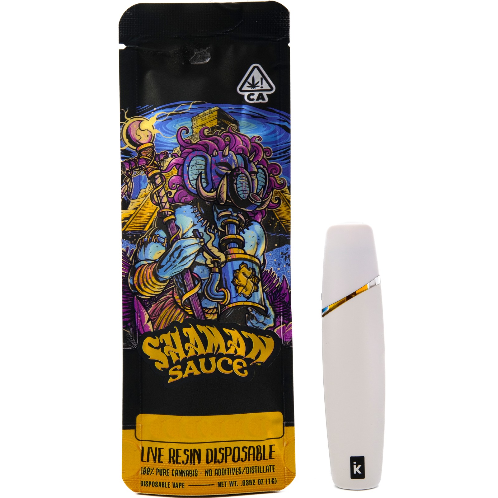 Shaman - 1G- PAPAYA RUNTZ- LIVE RESIN- DISPOSABLE Main Image