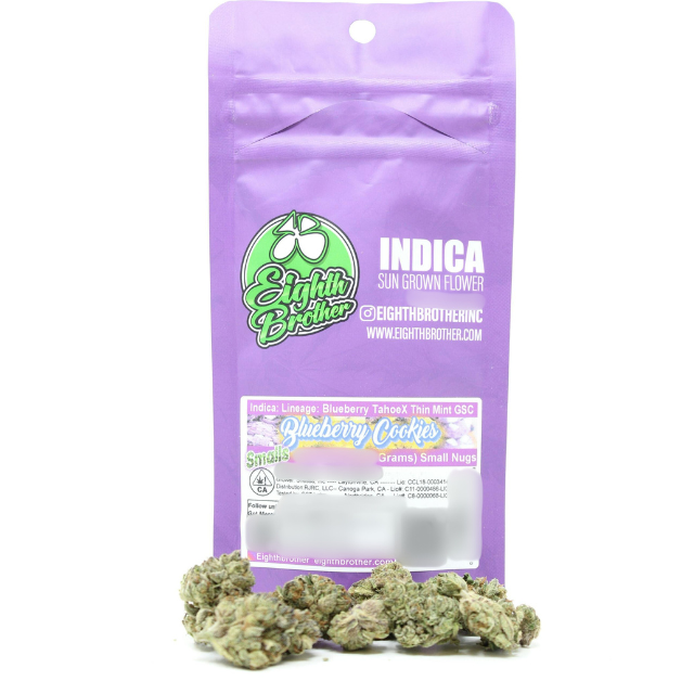 Eighth brother - 1/2 OZ- BLUEBERRY COOKIES- SUN GROWN- SMALLS