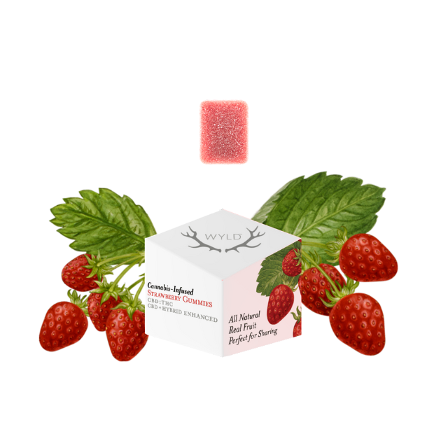 10CT- STRAWBERRY- 20:1- CBD:THC- GUMMIES