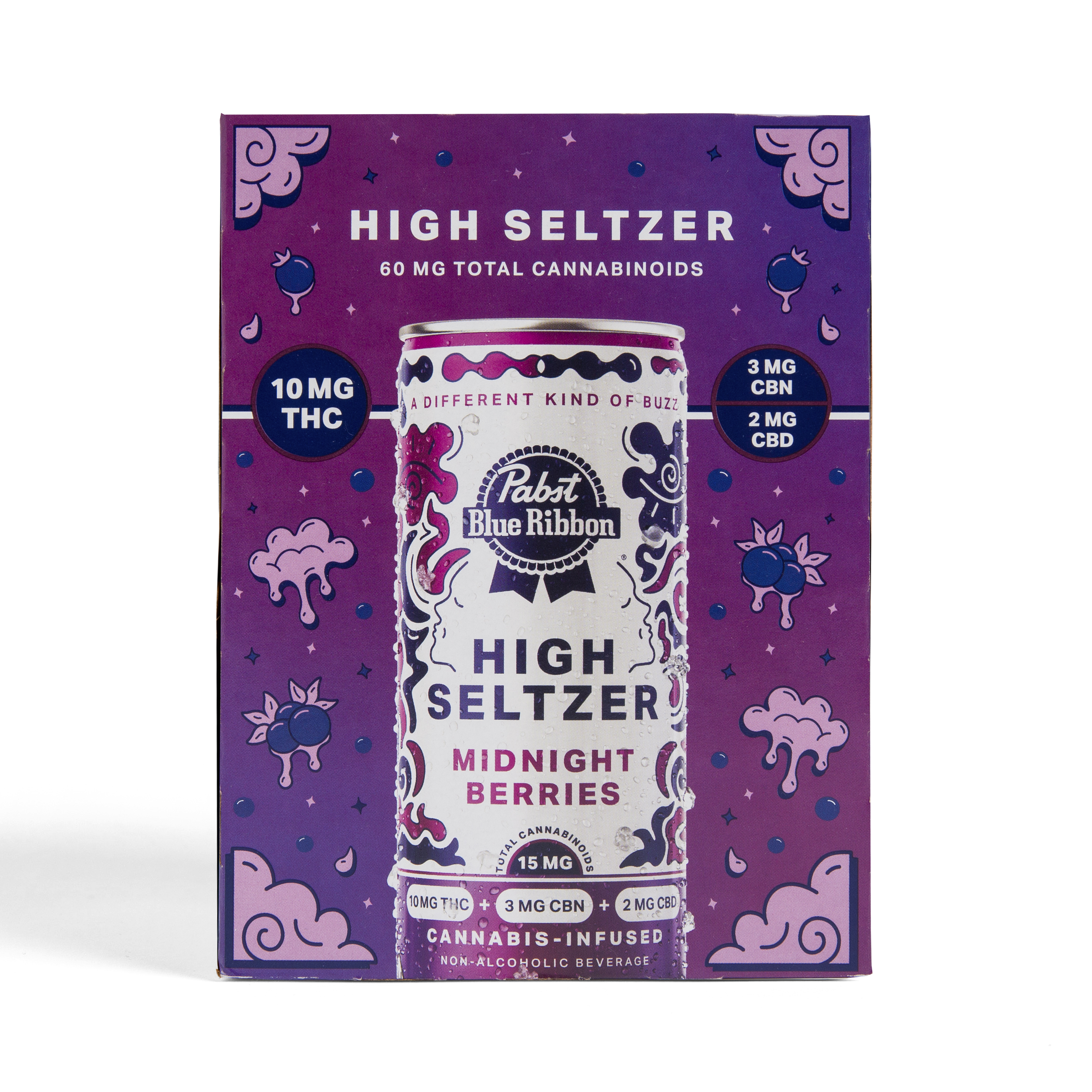 4PK- PBR- MIDNIGHT BERRIES- CBN- HIGH SELTZER