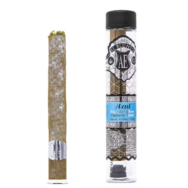 Albert einstone - 1.65G- EL BLUNTO- SILVER AZUL- DIAMOND INFUSED