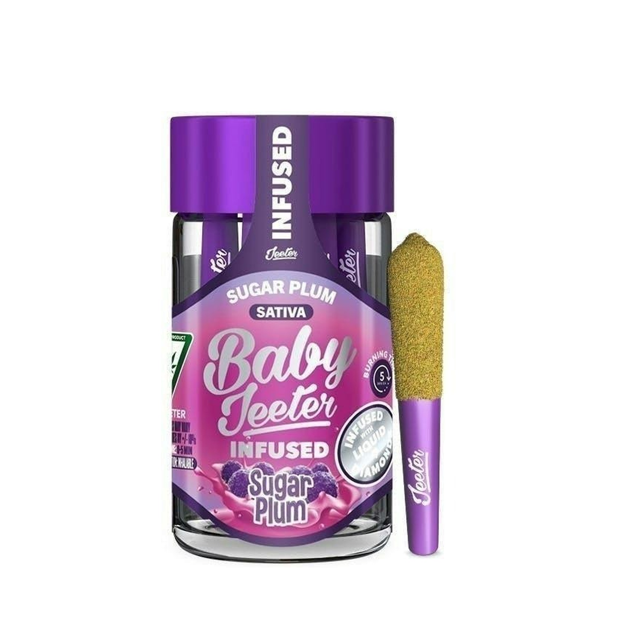 5PK- 0.5G- SUGAR PLUM- INFUSED- BABY JEETER