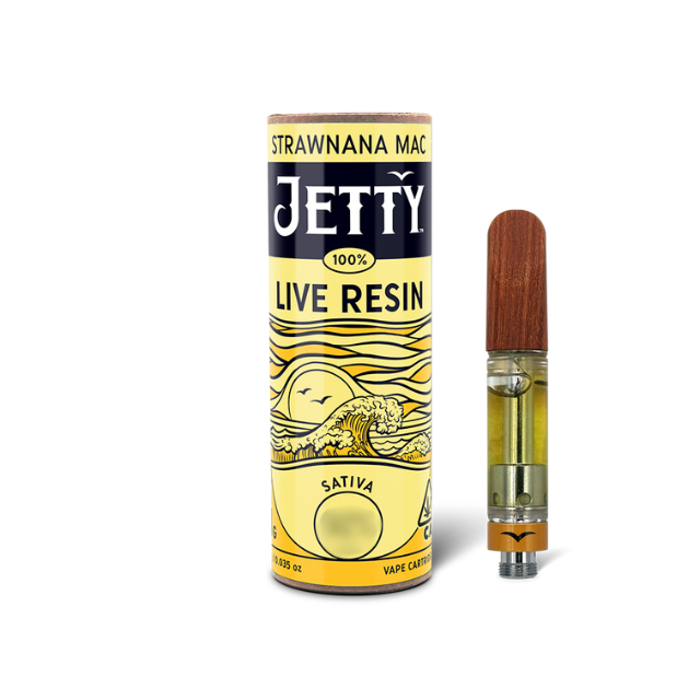Jetty - 1G- STRAWNANA MAC- LIVE RESIN- CARTRIDGE Main Image