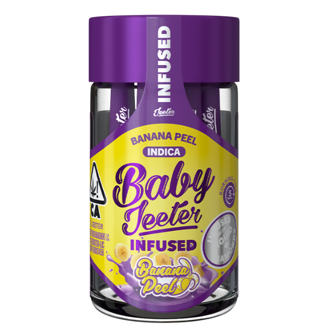 5PK- 0.5G- BANANA PEEL- INFUSED- DIAMOND- BABY JEETER
